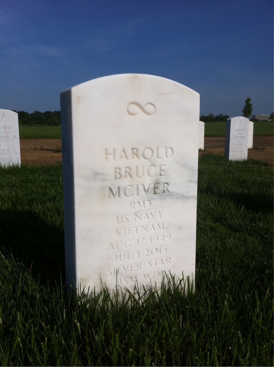 Headstone of Harold Bruce McIver