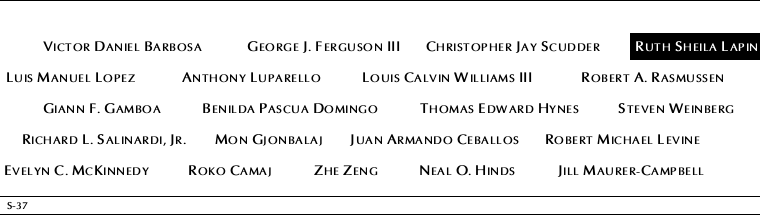 Panel S-37, South Pool, National September 11 Memorial