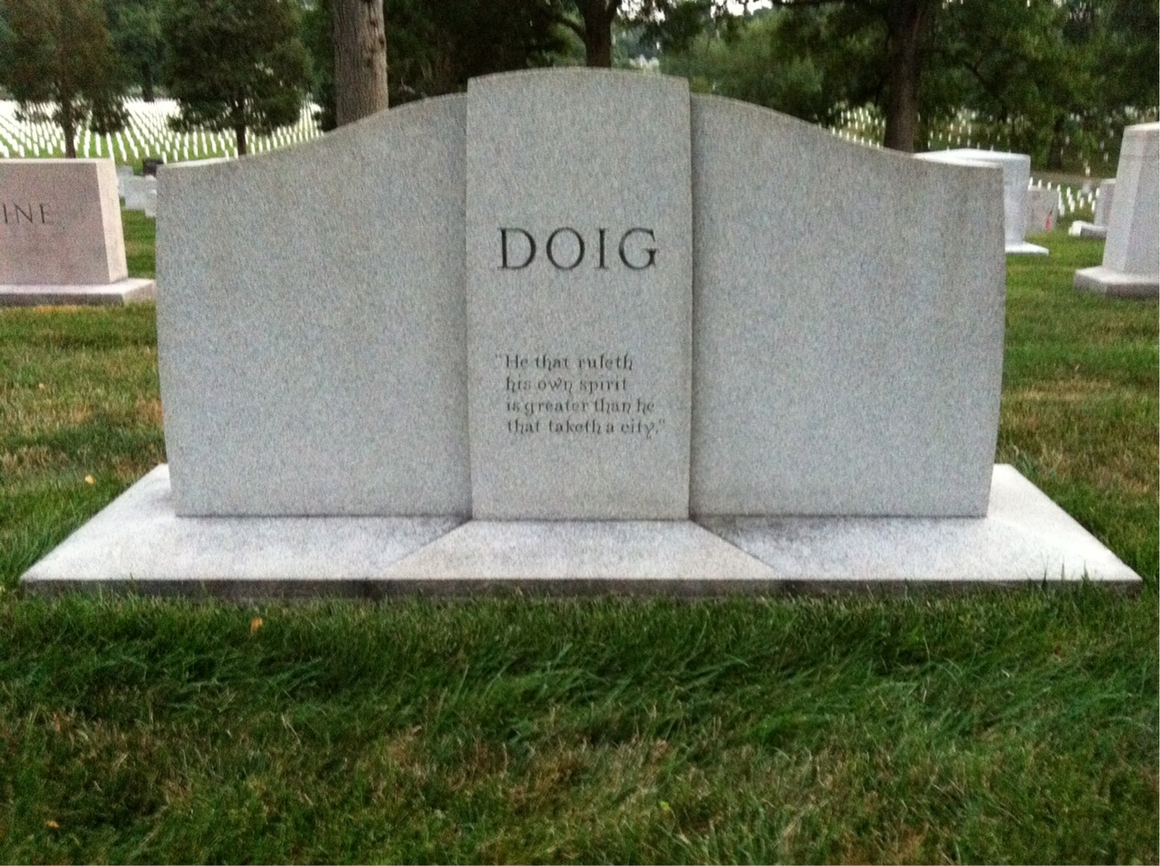 Headstone of Adelaide H Doig