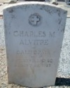 Headstone of Charles Marion Alvitre