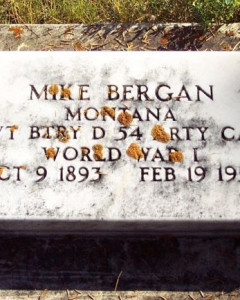 Headstone of Michael James Bergan