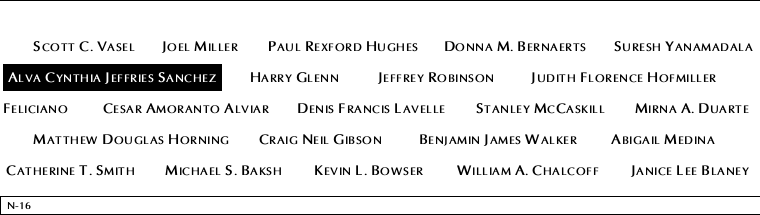 Panel N-16, North Pool, National September 11 Memorial