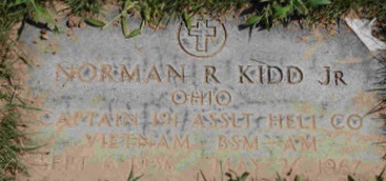 Headstone of Norman Richard Kidd Jr.