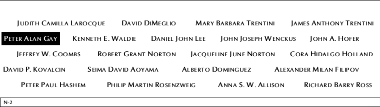 Panel N-2, North Pool, National September 11 Memorial