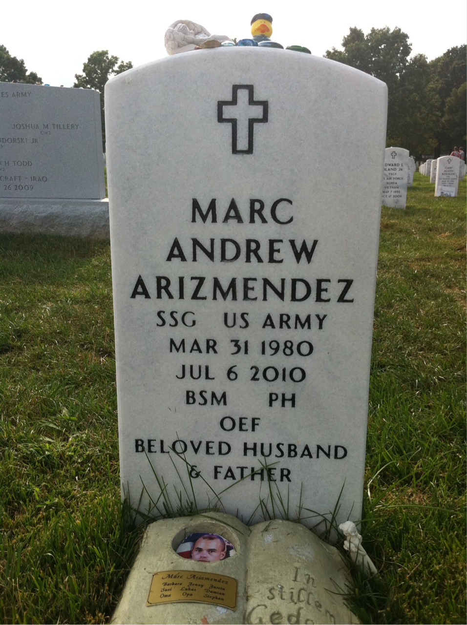 Headstone of Marc Andrew Arizmendez