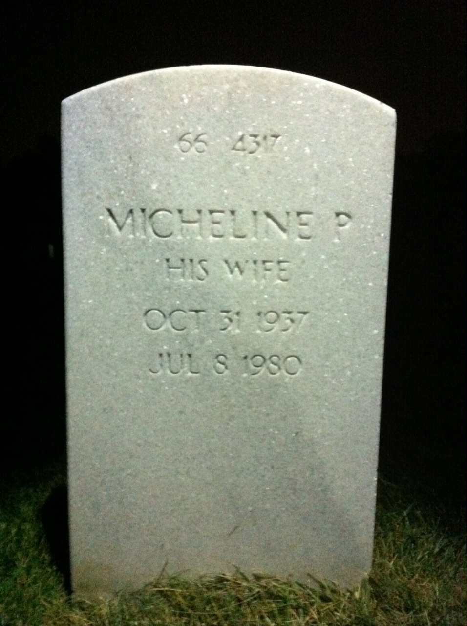 Headstone shared by 2 interments, including Thomas A Kolk