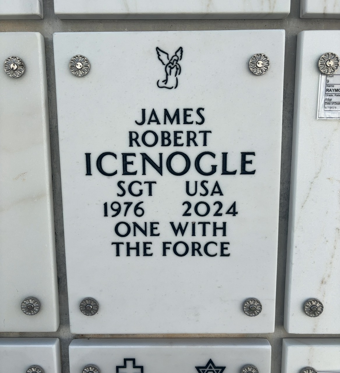 Headstone of James Robert Icenogle