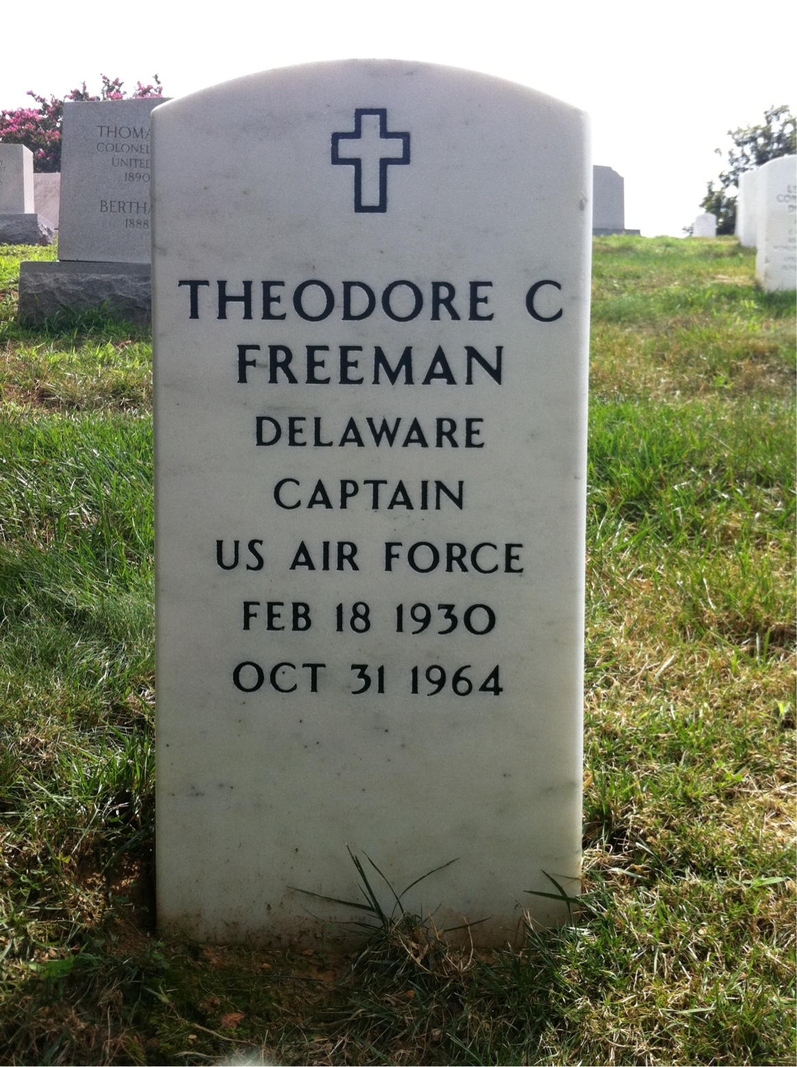 Headstone of Theodore Cordy Freeman
