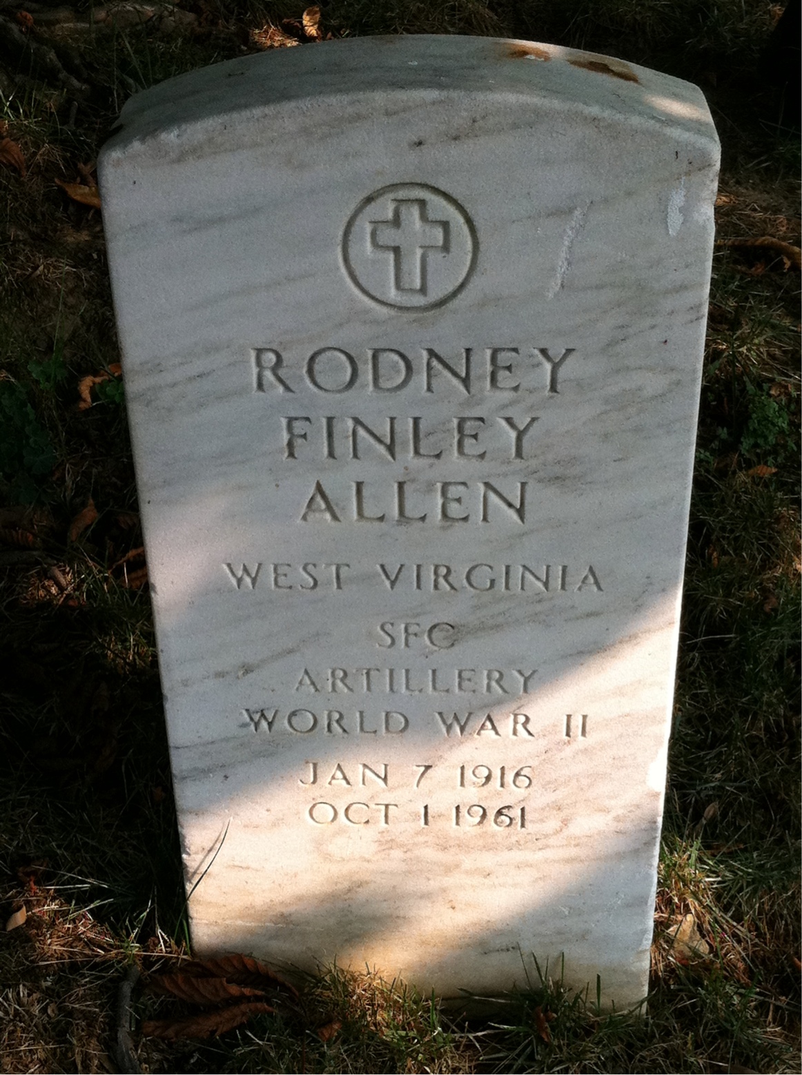 Headstone of Rodney F Allen