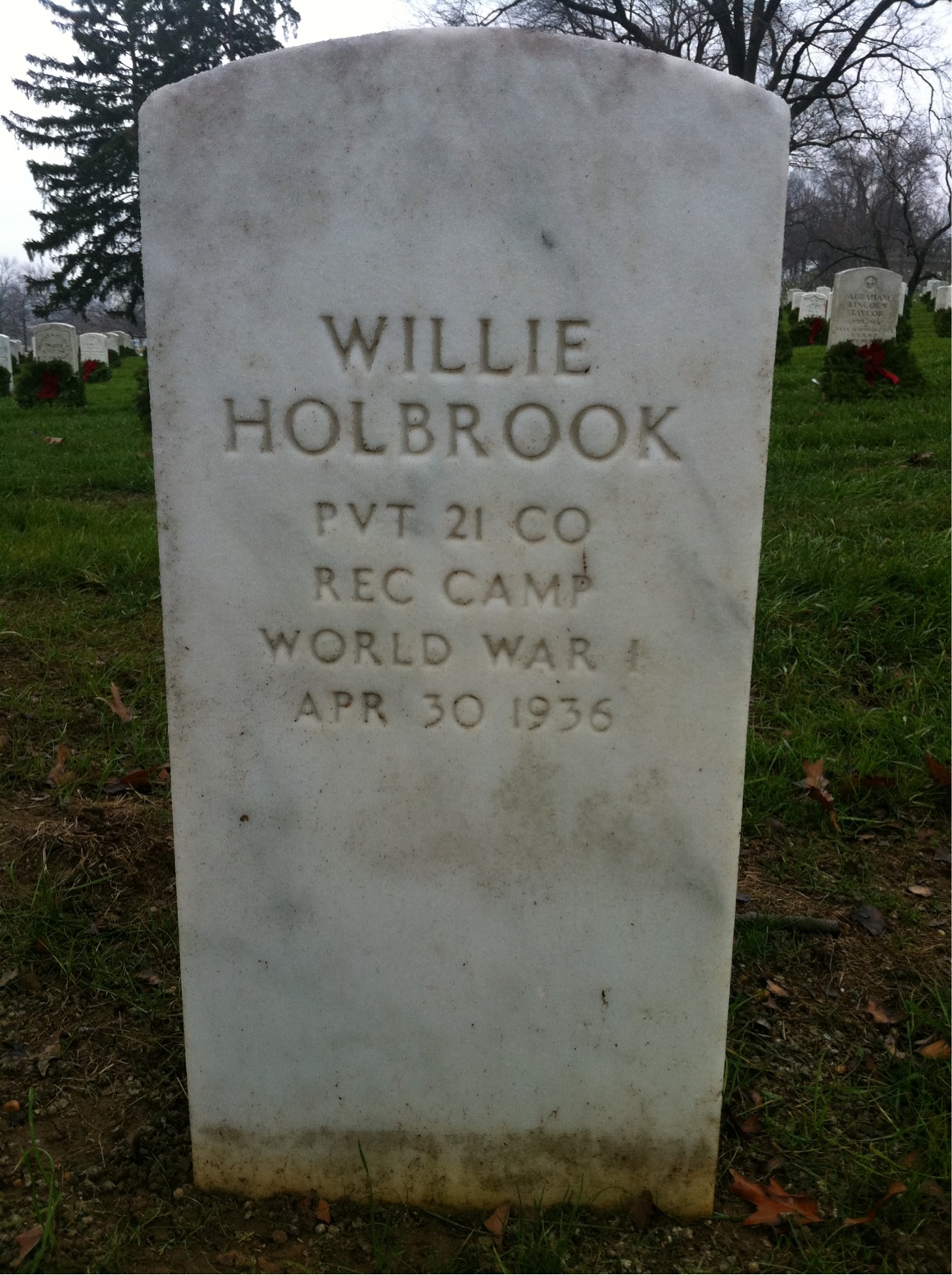 Headstone of Mabel Holbrook