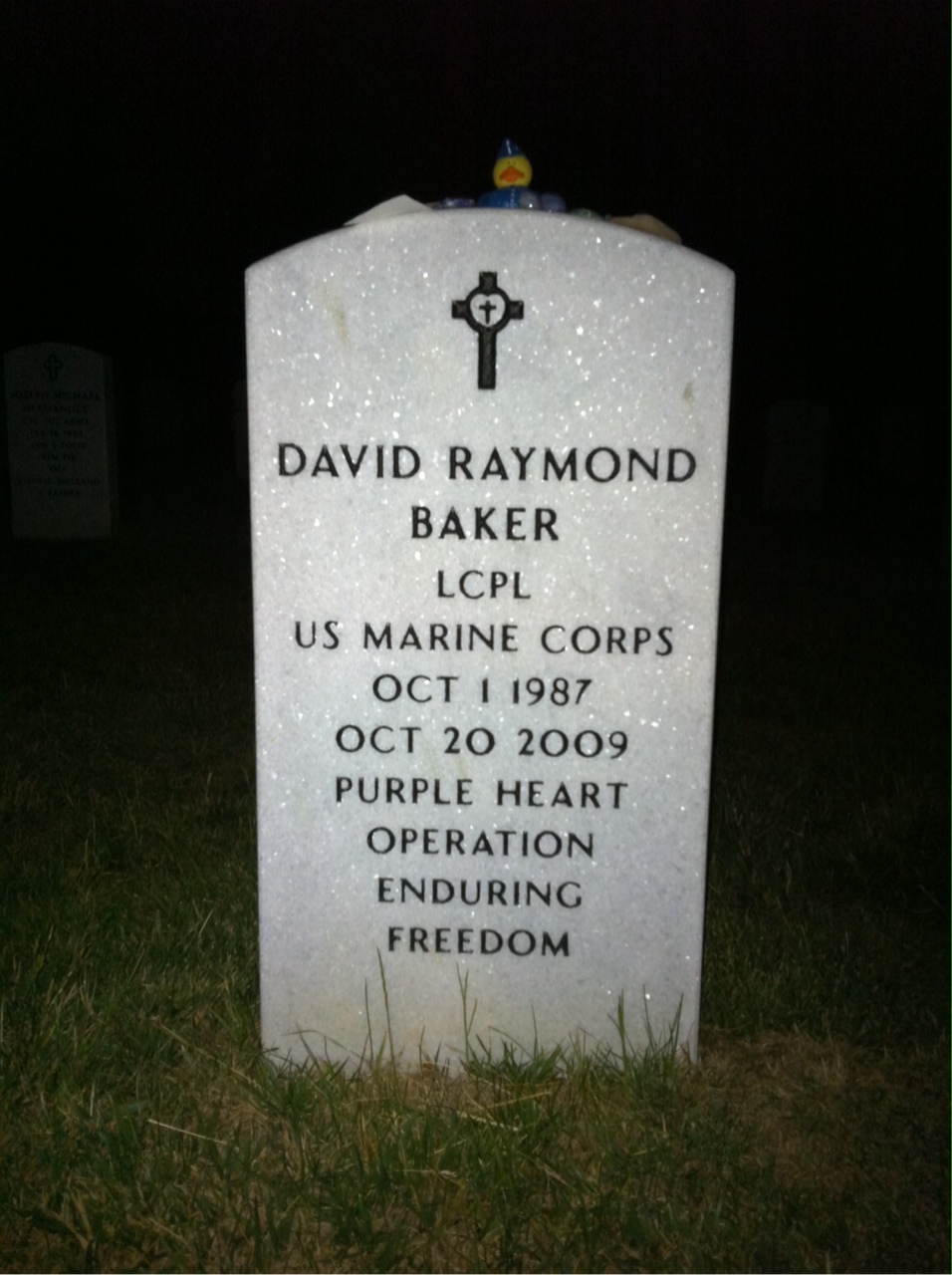 Headstone of David Raymond Baker