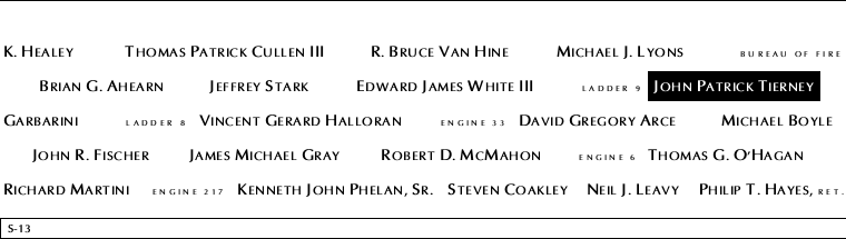 Panel S-13, South Pool, National September 11 Memorial
