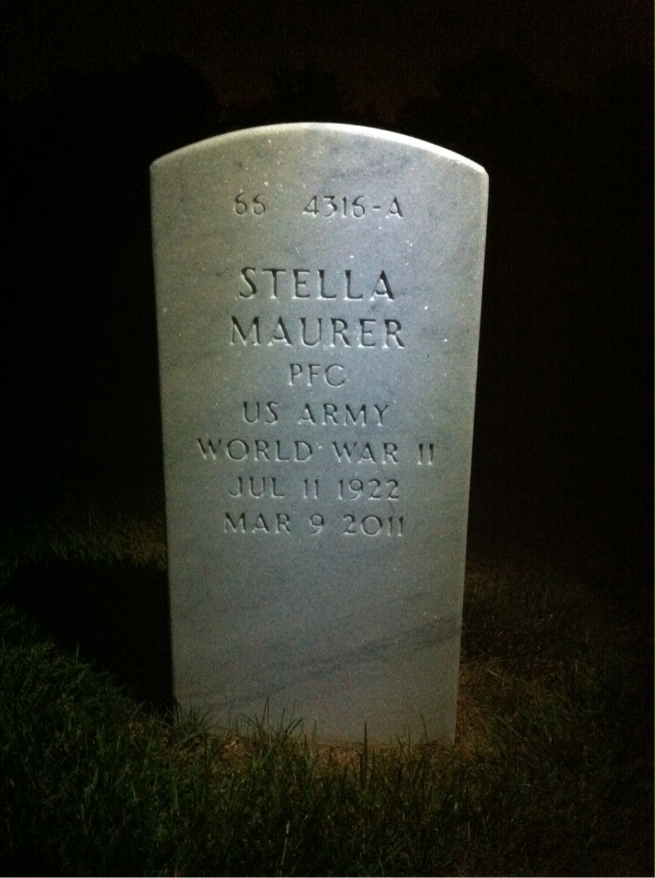 Headstone of Stephen A Maurer