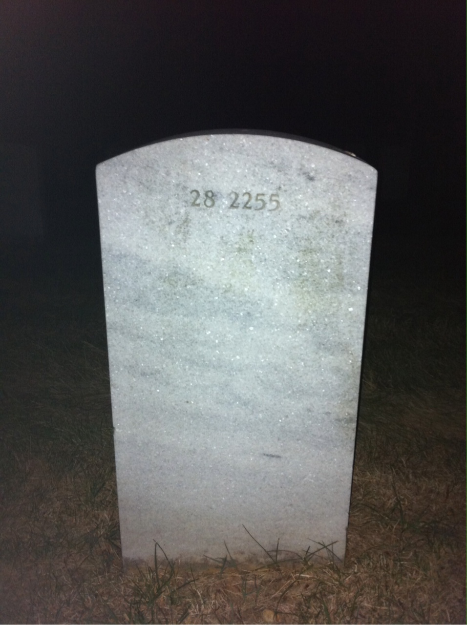 Headstone of Mary E Horton