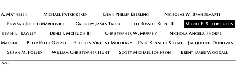 Panel S-33, South Pool, National September 11 Memorial