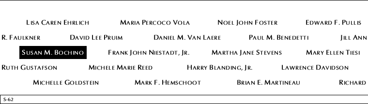 Panel S-62, South Pool, National September 11 Memorial