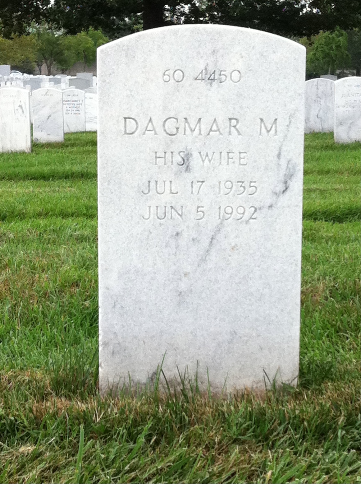 Headstone shared by 2 interments, including Joseph Michael Schnople
