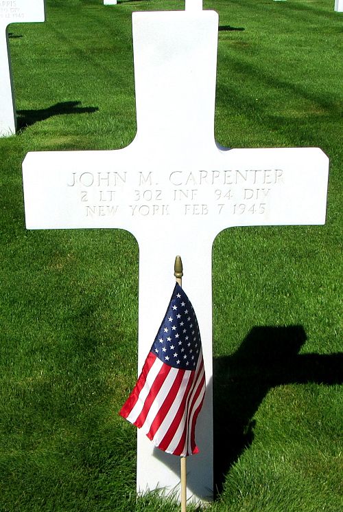 Headstone of John M Carpenter