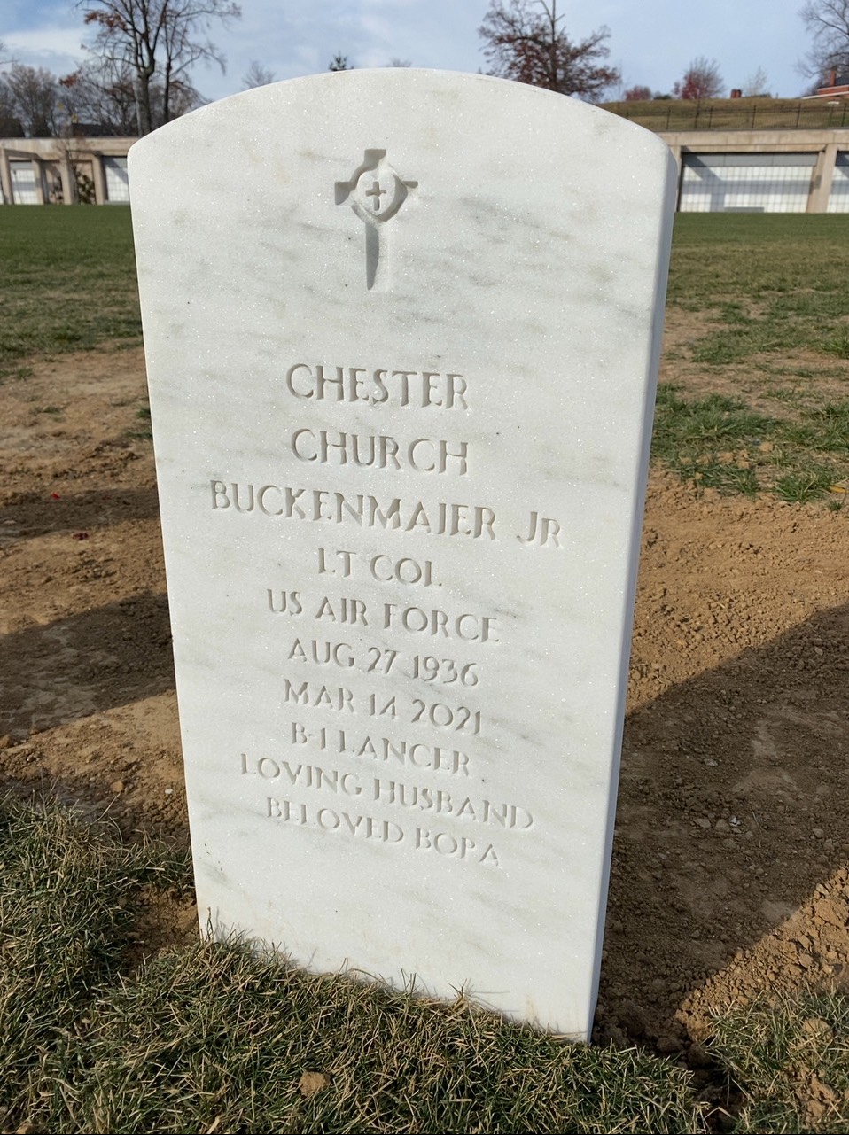 Headstone of Chester Church Buckenmaier Jr.