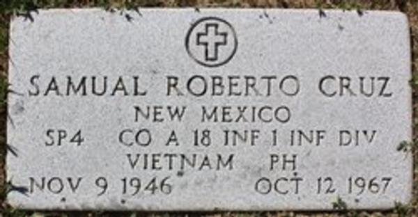 Headstone of Sam Cruz