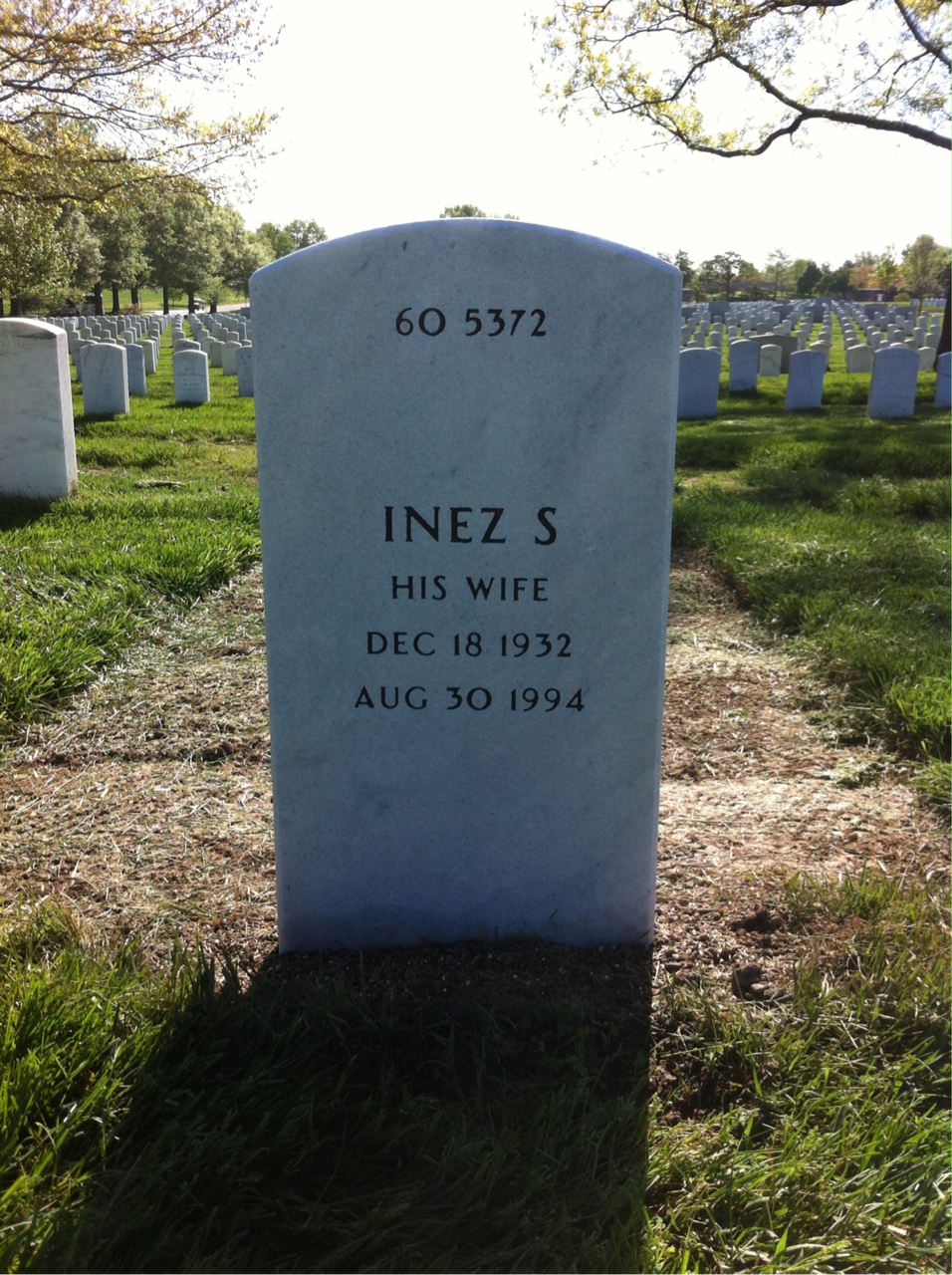 Headstone shared by 2 interments, including David Wood Lacy