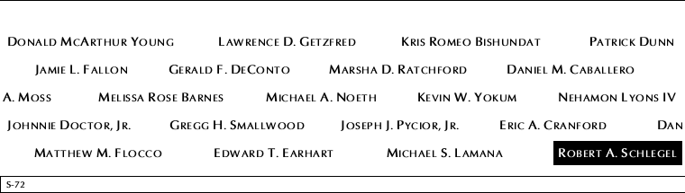 Panel S-72, South Pool, National September 11 Memorial