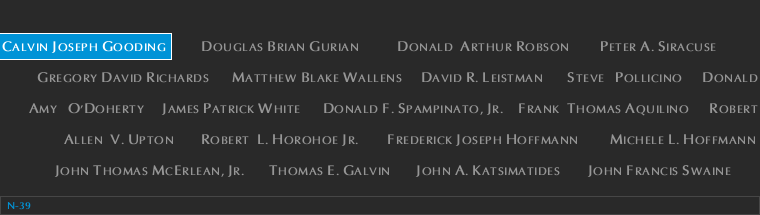Panel N-39, North Pool, National September 11 Memorial