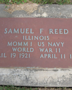 Headstone of Samuel Reed