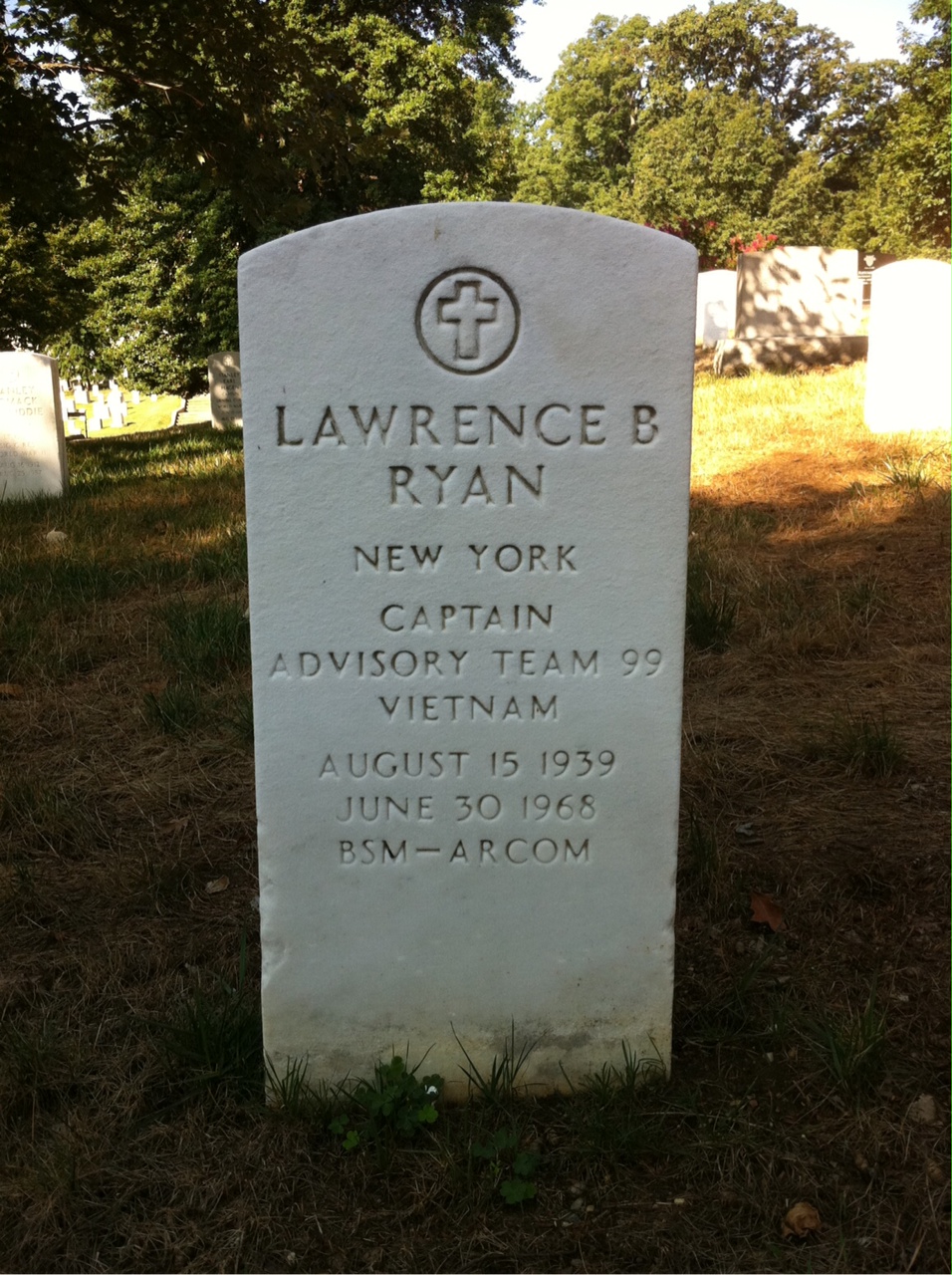 Headstone of Lawrence Brendan Ryan