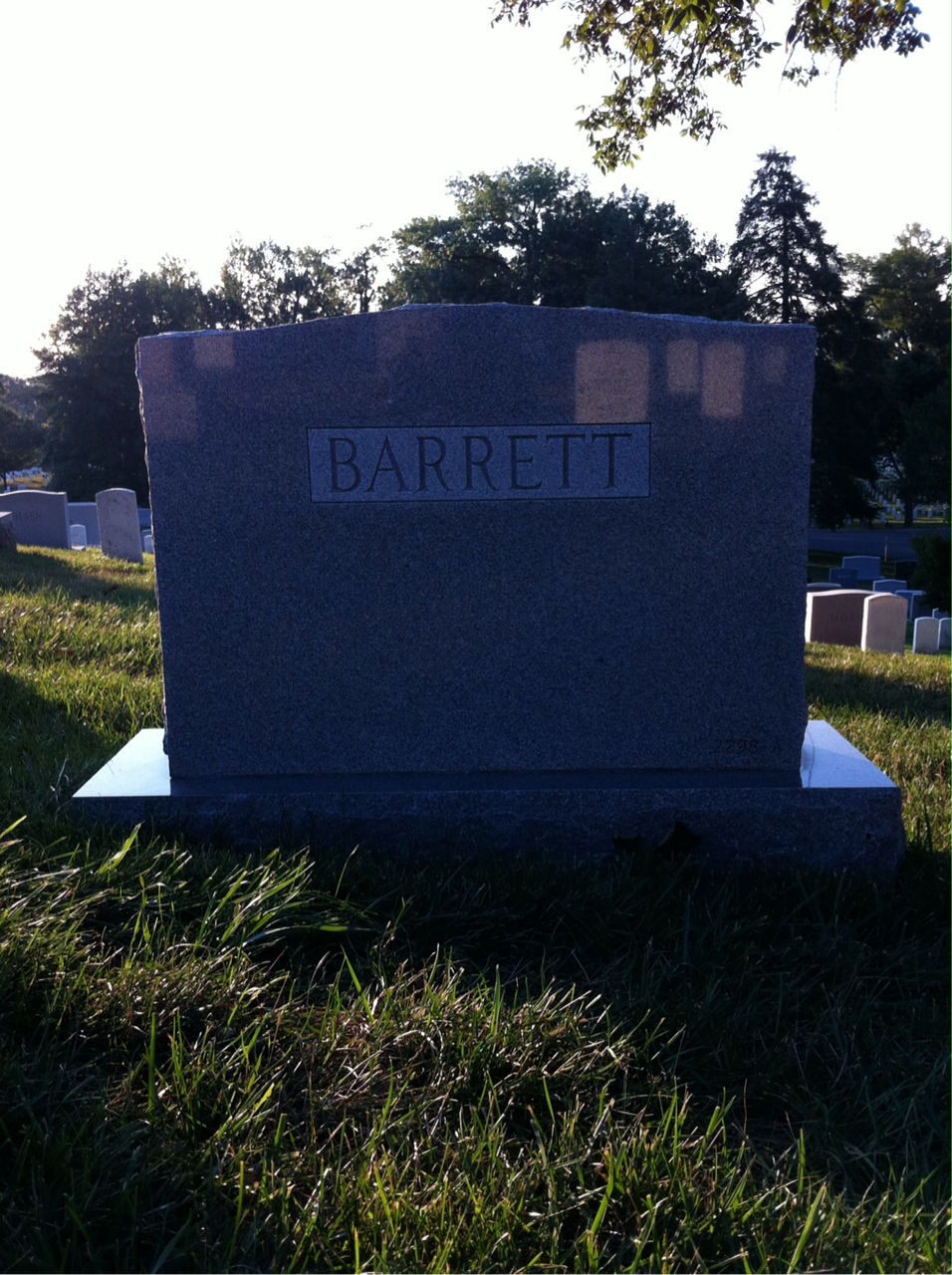 Headstone of Joseph Aloysius Barrett Jr.
