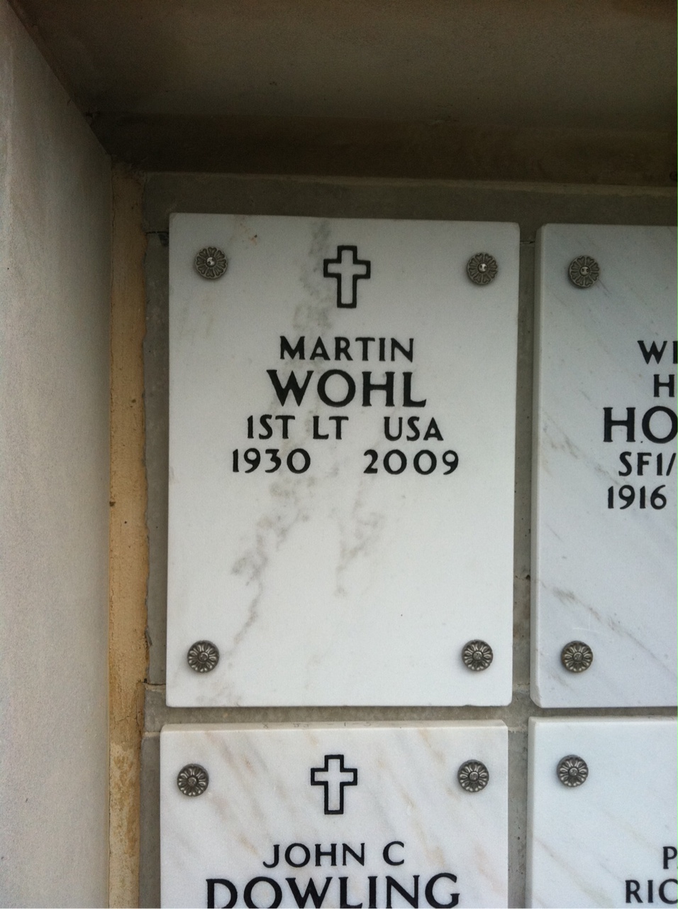 Headstone of Martin Wohl