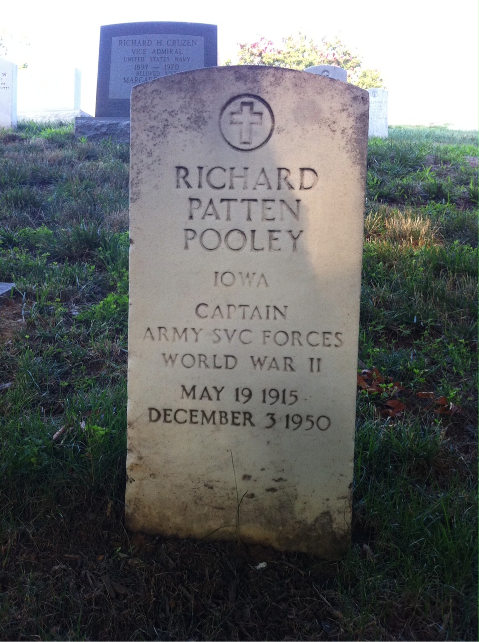 Headstone of Richard P Pooley