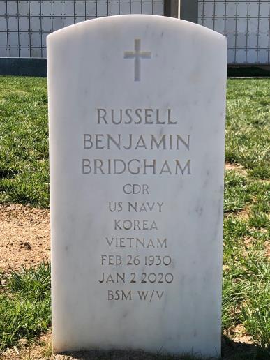 Headstone of Russell Benjamin Bridgham