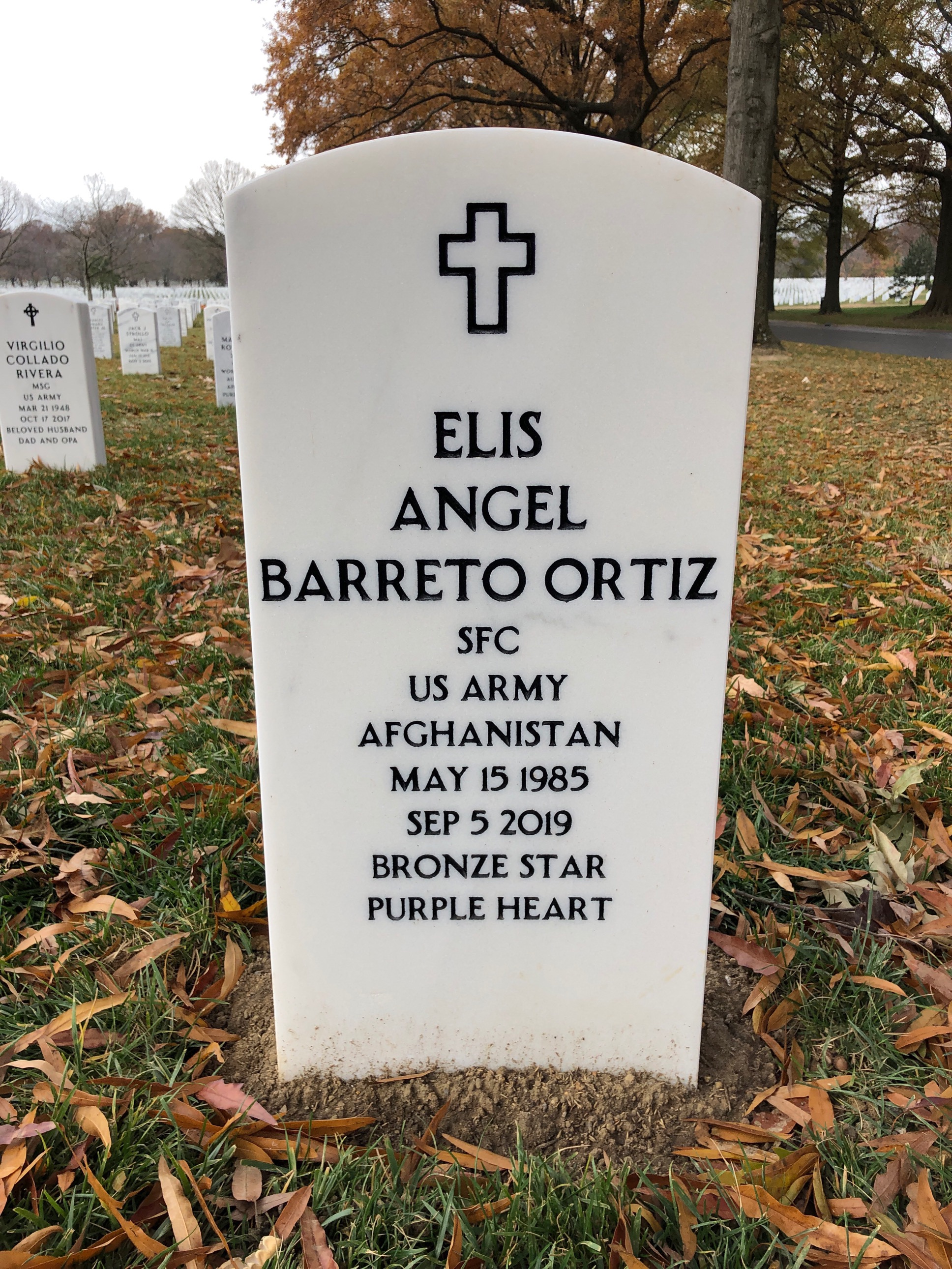 Headstone of Elis Angel Barreto Ortiz