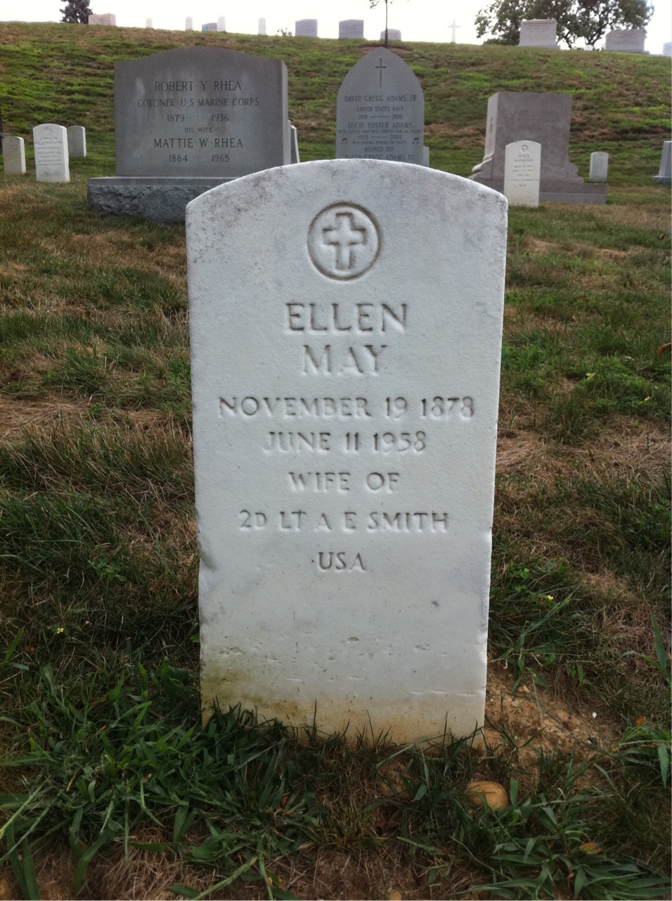 Headstone of Ellen M Smith