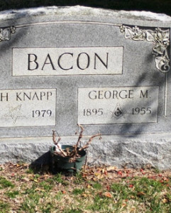Headstone of George Marion Bacon