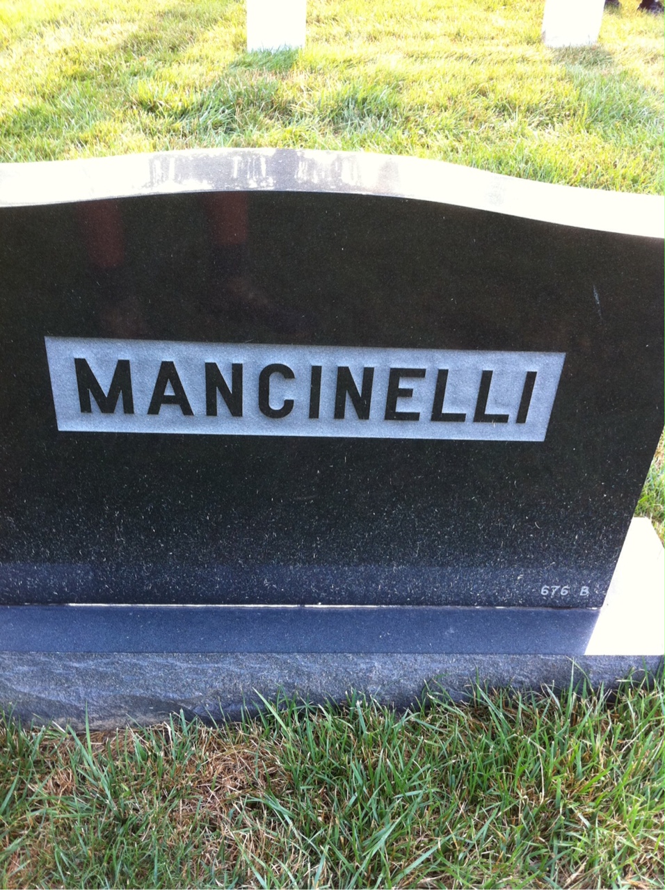 Headstone of Thomas Bruce Mancinelli