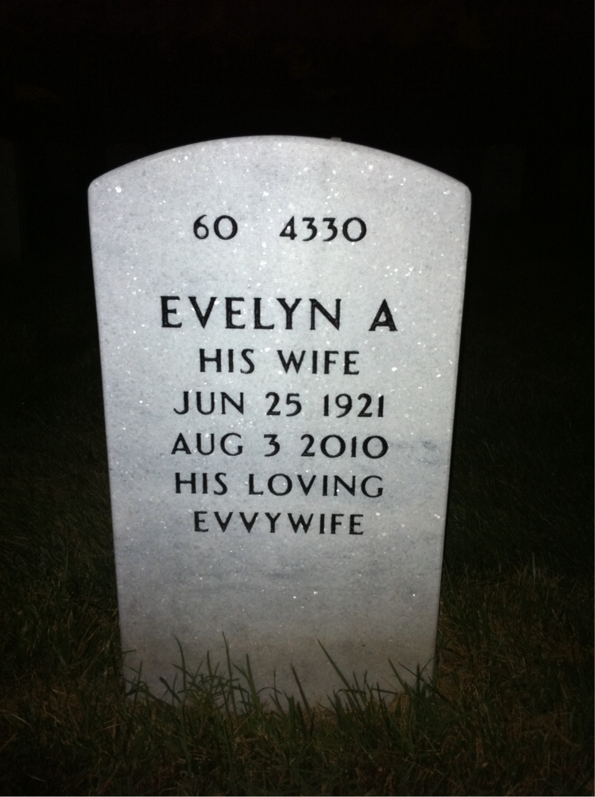 Headstone shared by 2 interments, including Adolph K Koeck