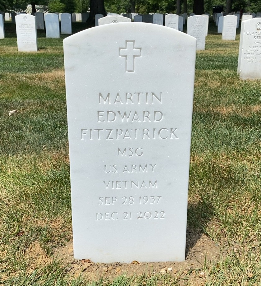Headstone of Martin Edward Fitzpatrick