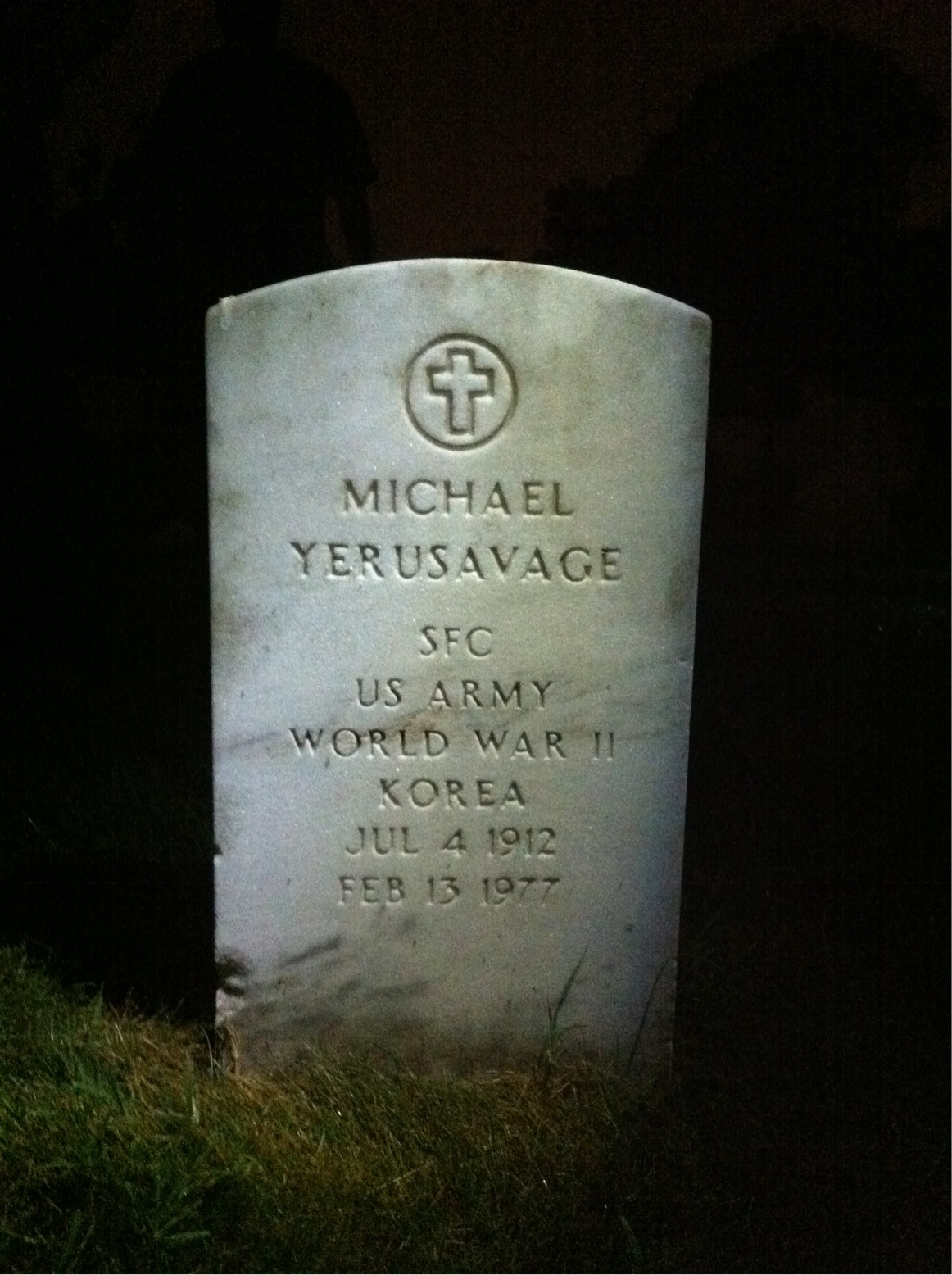 Headstone of Michael Yerusavage