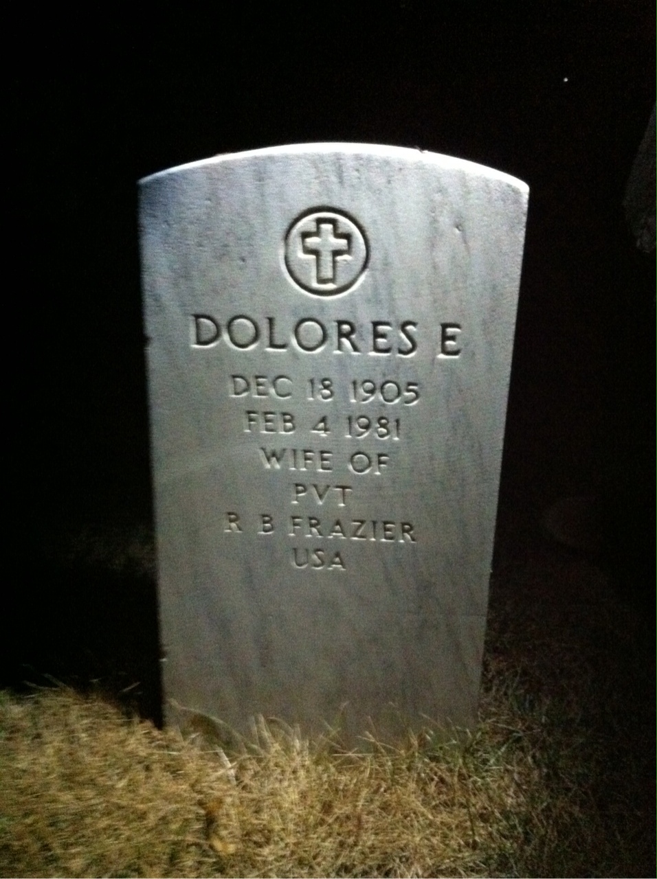 Headstone of Dolores Frazier