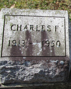 Headstone of Charles F. Roof