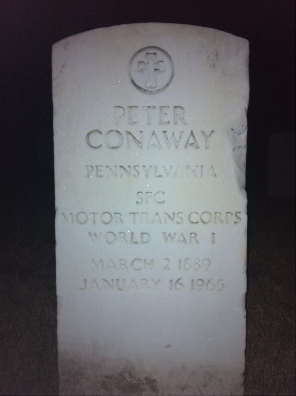 Headstone of Peter Conaway