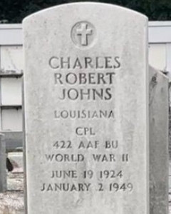Headstone of Charles R. Johns
