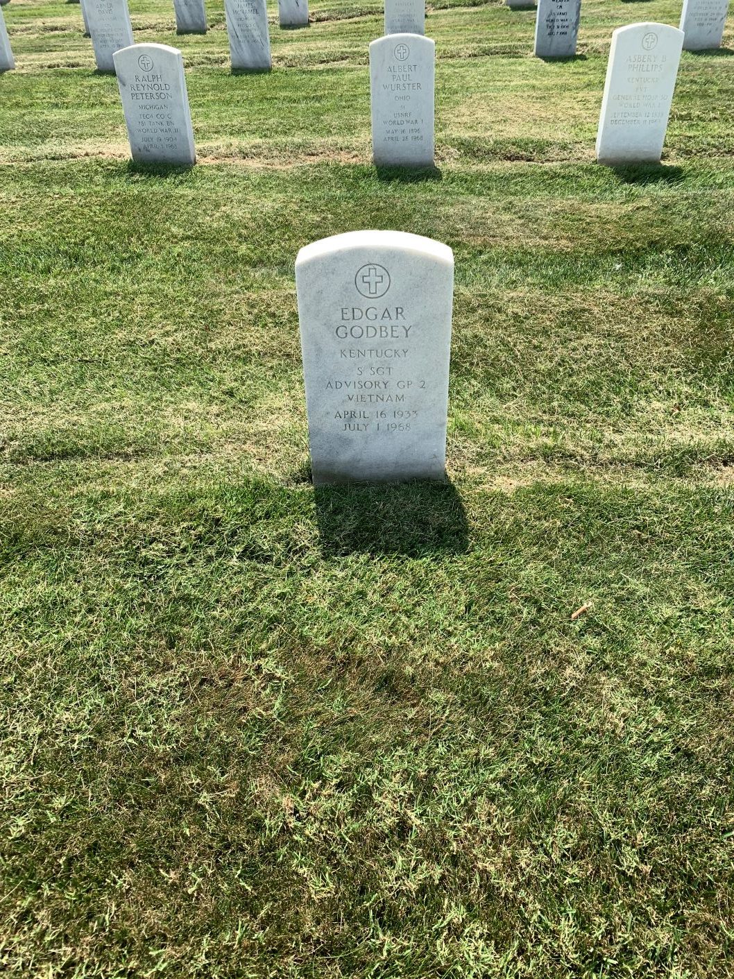 Headstone of Edgar Godbey