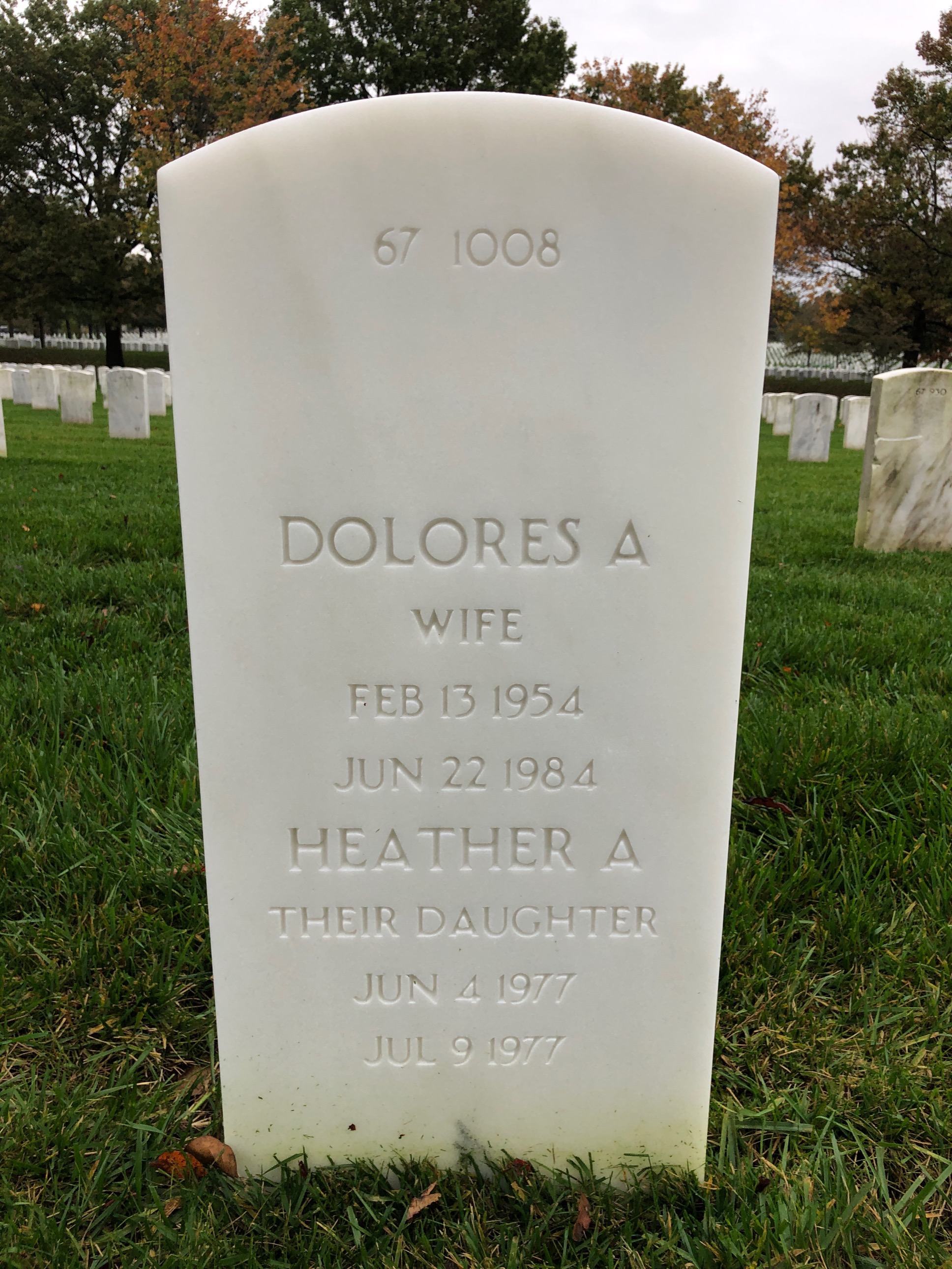 Headstone shared by 3 interments, including Ronald Joseph Van Alstyne