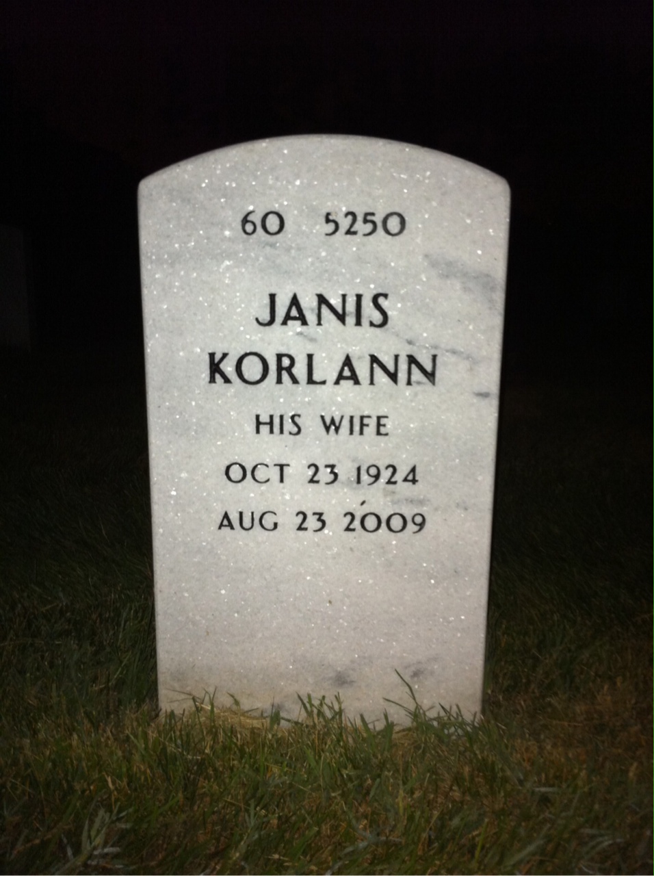 Headstone shared by 2 interments, including Robert Gordon Krebs