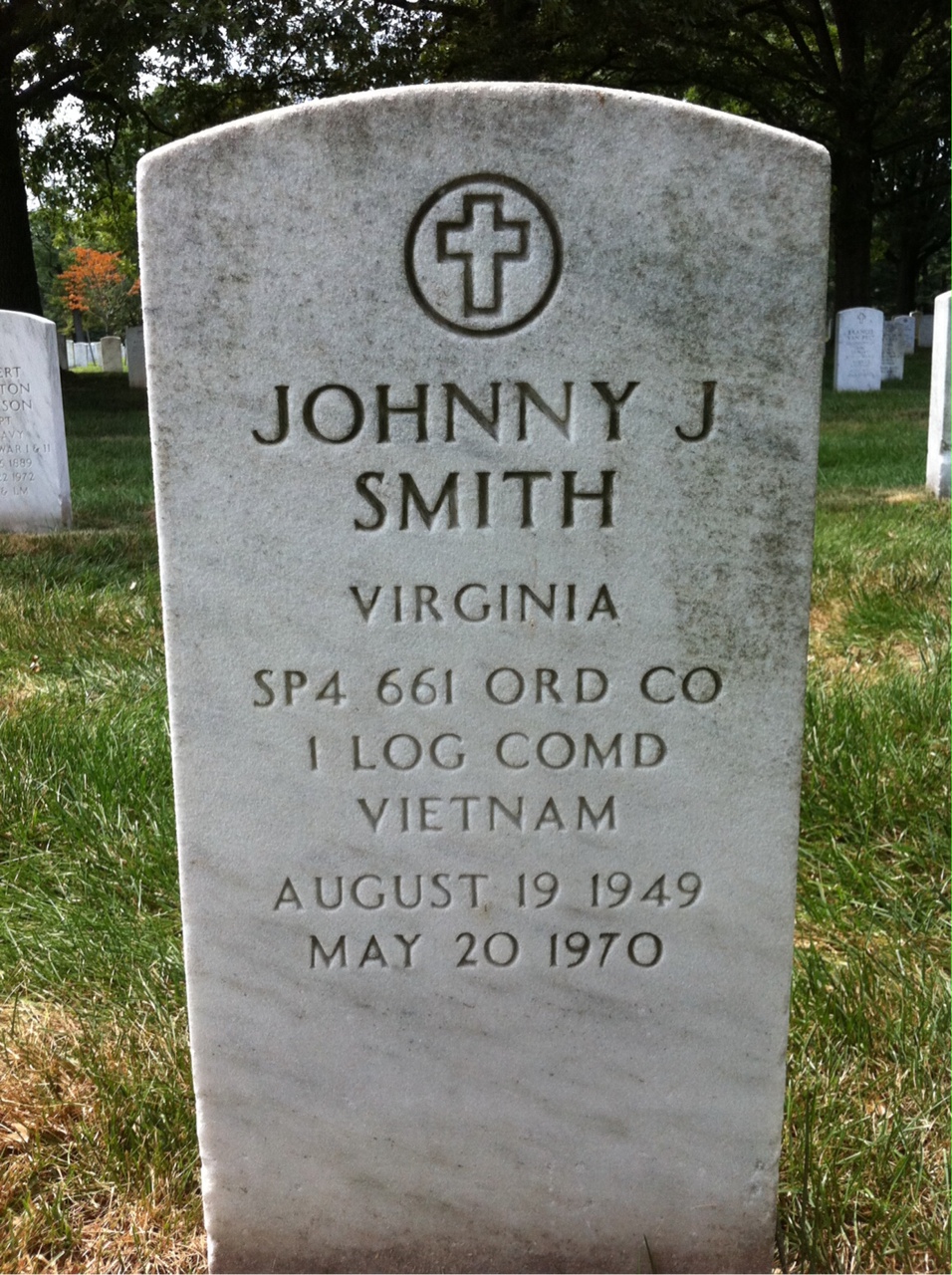 Headstone of Johnny Jerome Smith