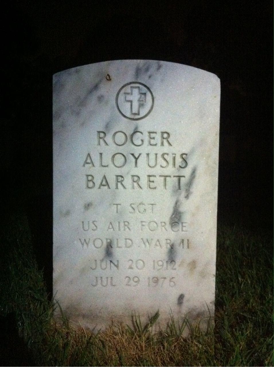 Headstone of Roger A Barrett