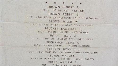 Headstone shared by 7 interments, including Robert Stanley Brown